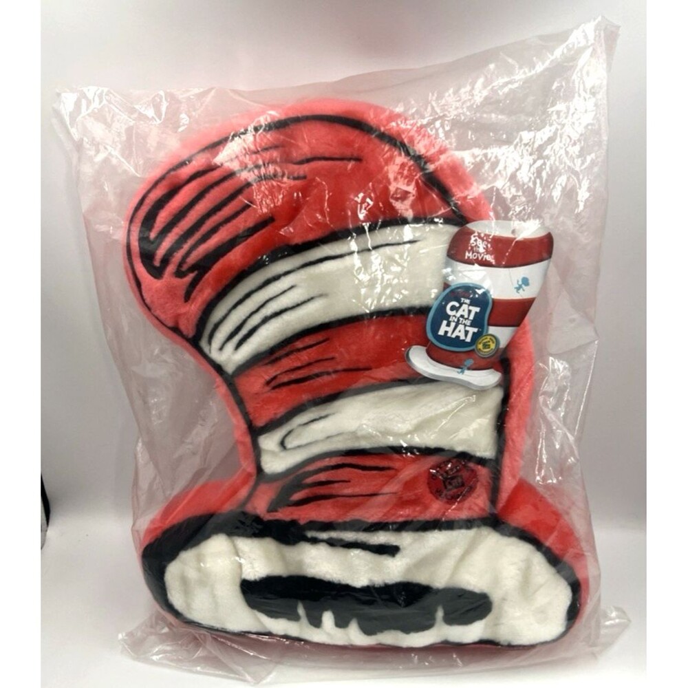 Vintage Plush Pillow 2003 Dr Seuss Cat in Hat Sealed Springs Universal Studios